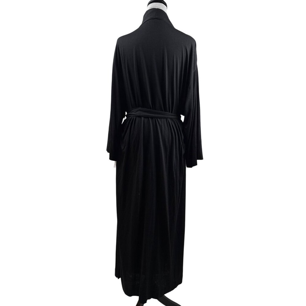 NWT NEW Natori Shangri-La Robe Black 2x $98 Luxurious - Picture 3 of 10
